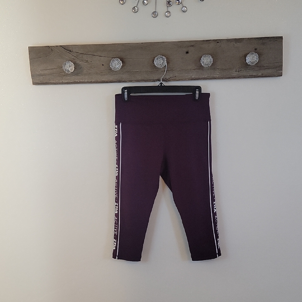 NWOT Zyia Active Xarpis  Leggings in Deep Purple SZ 8/10